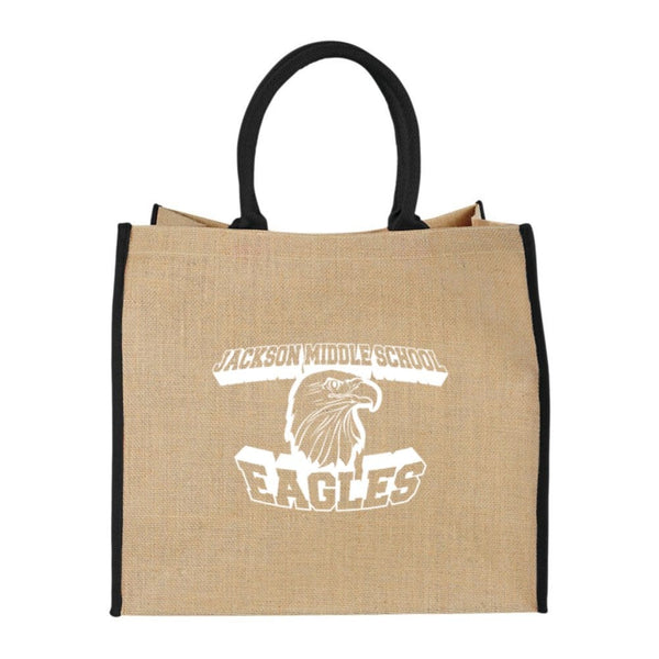 Add Your Logo: Minimalist Jute Tote