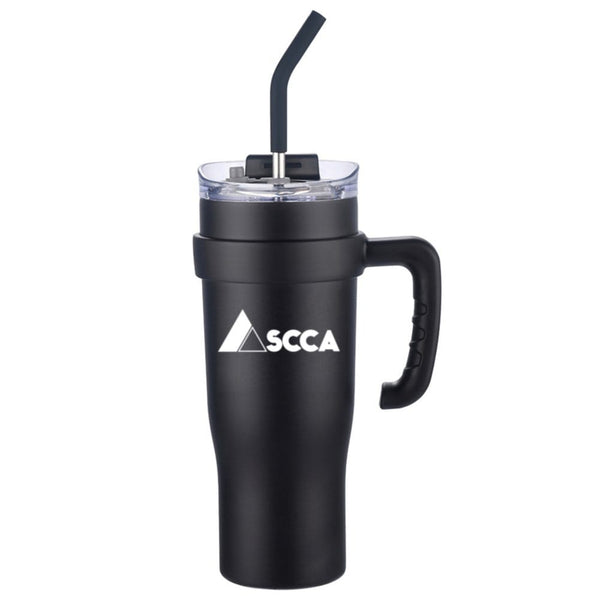 Add Your Logo: 40 oz Travel Mug with Removable Handle