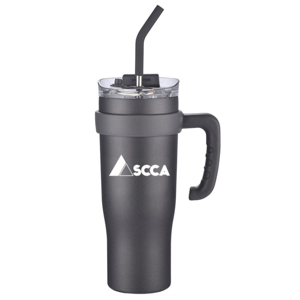 Add Your Logo: 40 oz Travel Mug with Removable Handle