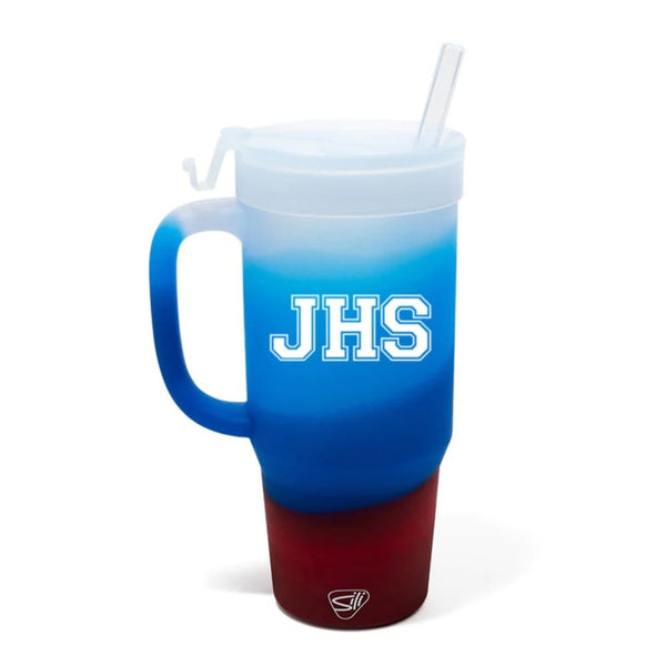 Add Your Logo: Silipint 32 oz Silicone Straw Tumbler with Handle