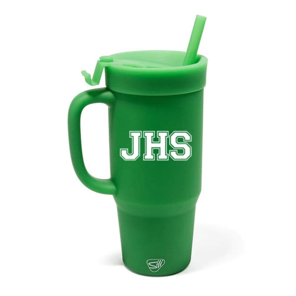 Add Your Logo: Silipint 32 oz Silicone Straw Tumbler with Handle