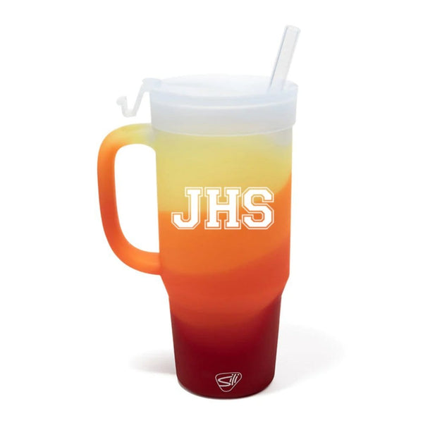 Add Your Logo: Silipint 32 oz Silicone Straw Tumbler with Handle