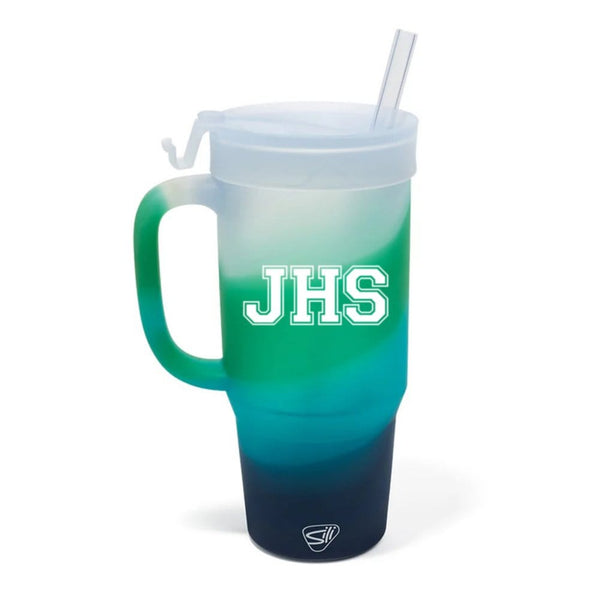 Add Your Logo: Silipint 32 oz Silicone Straw Tumbler with Handle