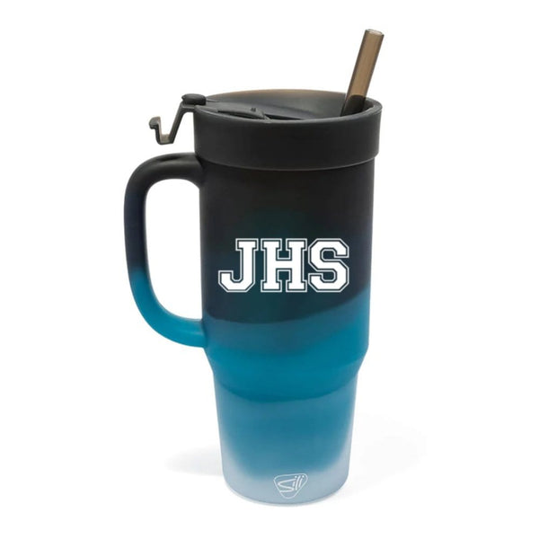 Add Your Logo: Silipint 32 oz Silicone Straw Tumbler with Handle