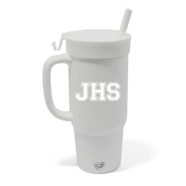 Add Your Logo: Silipint 32 oz Silicone Straw Tumbler with Handle