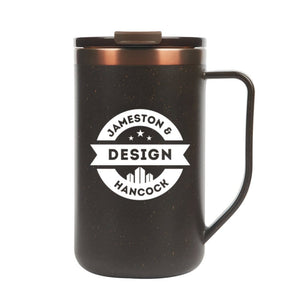 Add Your Logo: 15 oz Eco-Cosmic Coffee Grounds Mug