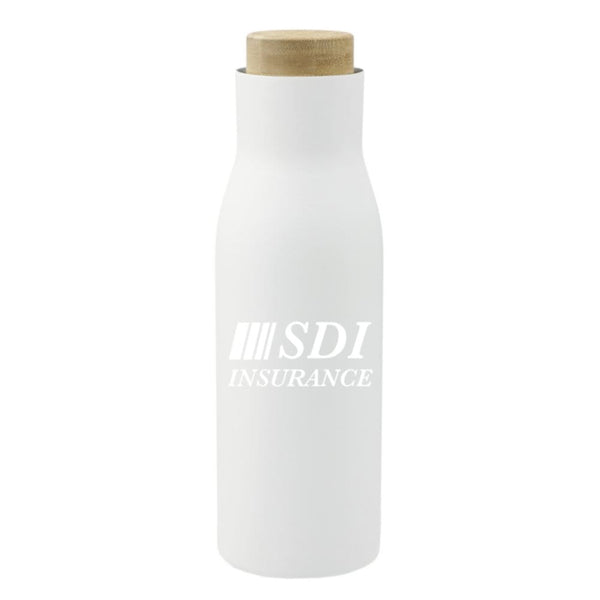 Add Your Logo: 17 oz Soft Touch Bamboo Accent Tumbler