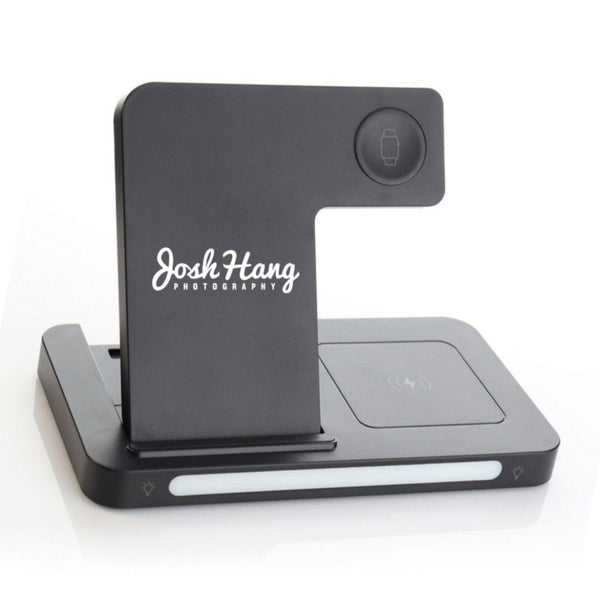 Add Your Logo: PowerDoc 3-in-1 Charging Station