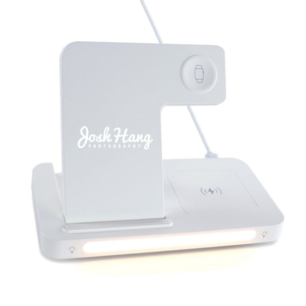 Add Your Logo: PowerDoc 3-in-1 Charging Station