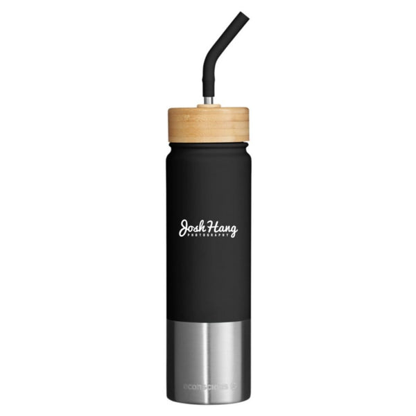 Add Your Logo: 24 oz Recycled Contrast Bottle