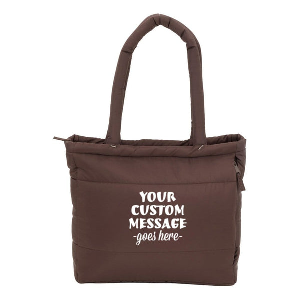 Add Your Logo: Recycled Puffer Tote