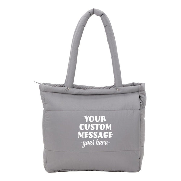 Add Your Logo: Recycled Puffer Tote