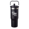 Add Your Logo: 30 oz Traveling Tumbler with Handle