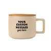 Add Your Logo: 12 oz Ceramic Cafe Mug with Lid