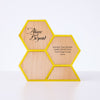 High Honors Modern Hexagon Trophy - Yellow