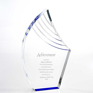 Blue Reflection Acrylic Award - Peak