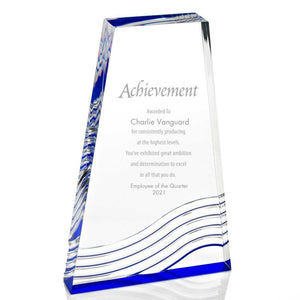 Blue Reflection Acrylic Award - Tower