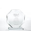 Beveled Edge Crystal Trophy - Large Round