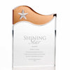 Metallic Accent Acrylic Award - Copper Star