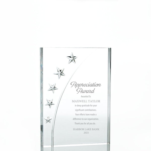 Star Acrylic Trophy - Rectangle