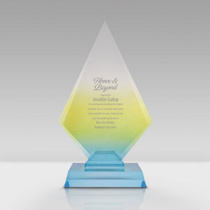 Colorful Gradient Trophy - Medium Diamond