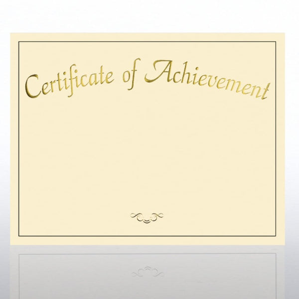 Foil Certificate Paper - Certificate of Achievement