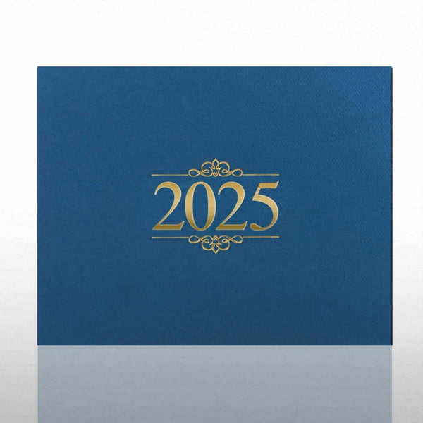 Foil Certificate Cover - 2025 Ornaments - Blue