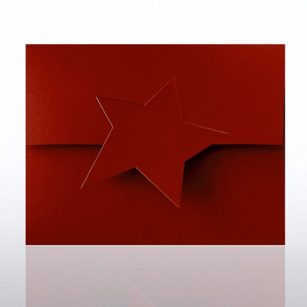 Embossed Star Certificate Folder