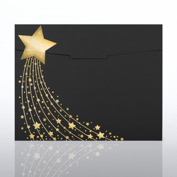 Foil-Stamped Certificate Folder - Shooting Star