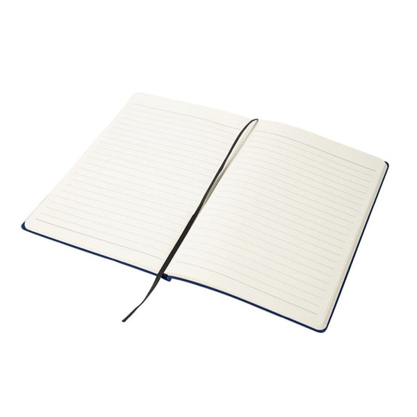 Add Your Logo:  Side Stitch Leatherette Jotter