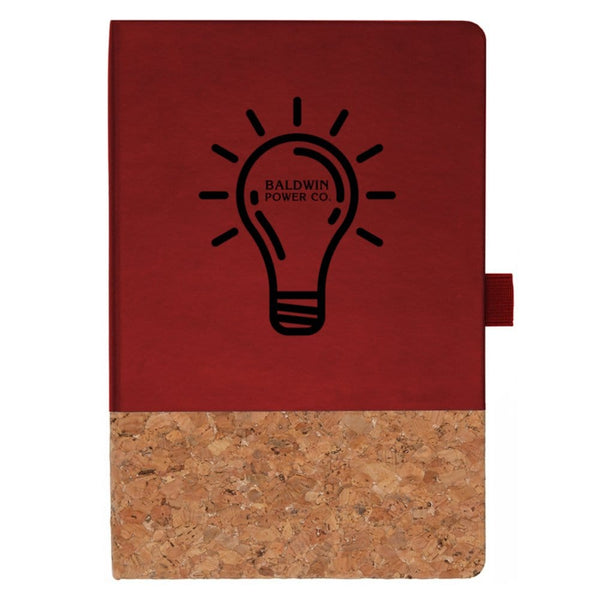 Add Your Logo:  Cork Accent Journal