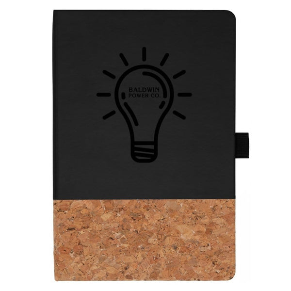 Add Your Logo:  Cork Accent Journal