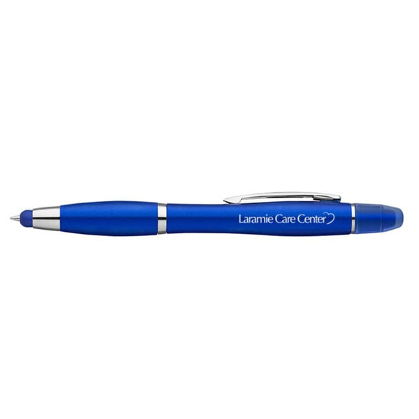 Add Your Logo:  3-in-Wonderful Pen, Highlighter, Stylus