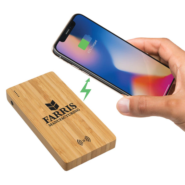 Add Your Logo: Bamboo Power Bank