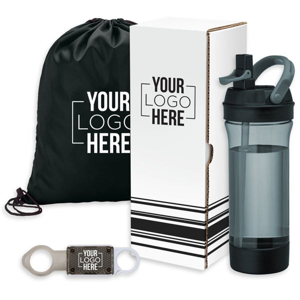 Add Your Logo: 3- Piece Fitness Gift Set