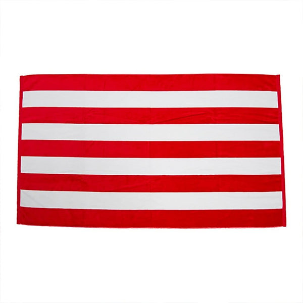 Add Your Logo: Cabana Stripe Beach  Towel