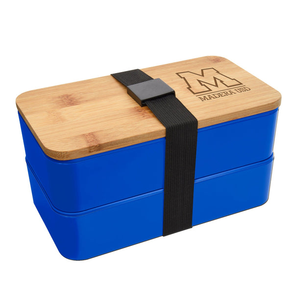 Add Your Logo: Bamboo Bento All-In-One Lunch Set