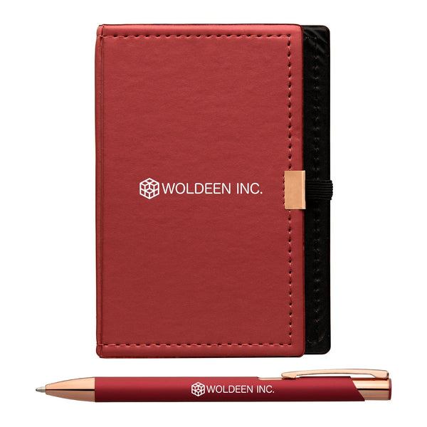 Add Your Logo: Pocket Notepad & Pen Gift Set