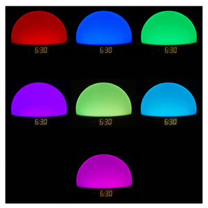 Add Your Logo: Sunrise Simulation Colored Alarm Clock