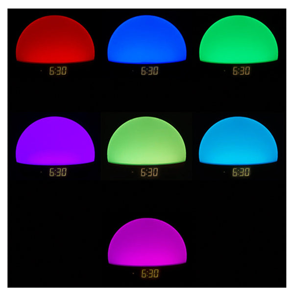 Add Your Logo: Sunrise Simulation Colored Alarm Clock