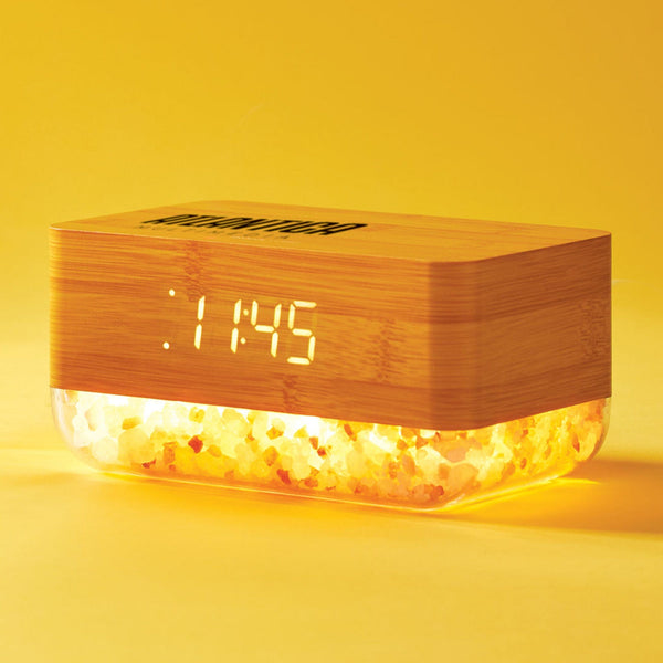 Add Your Logo: Himalayan Salt Sunrise Alarm Clock Charger