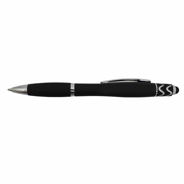 Add Your Logo: Halcyon Silhouette Spin Top Pen with Stylus