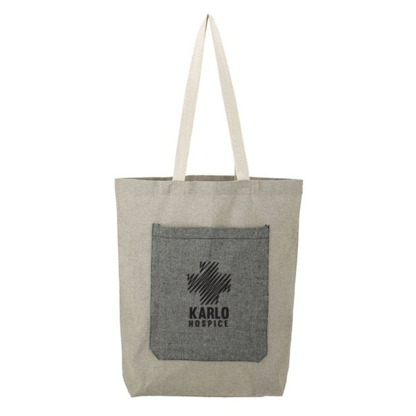 Add Your Logo: Recycled Cotton Pocket Tote