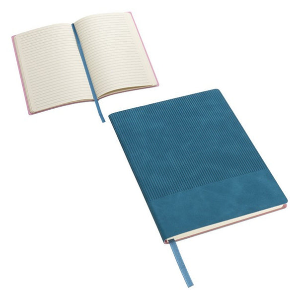 Add Your Logo: Clique Soft Touch Ribbed Journal