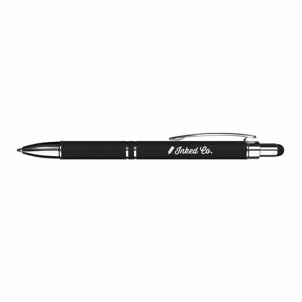 Add Your Logo: Ava Rubberized Ballpoint Stylus Pen