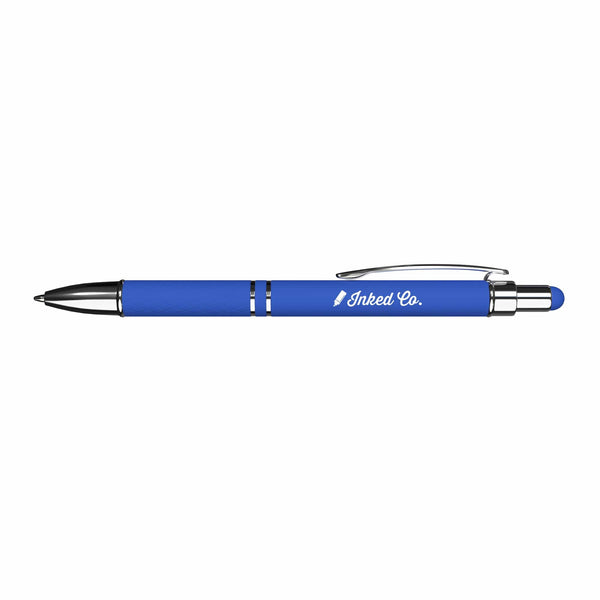 Add Your Logo: Ava Rubberized Ballpoint Stylus Pen