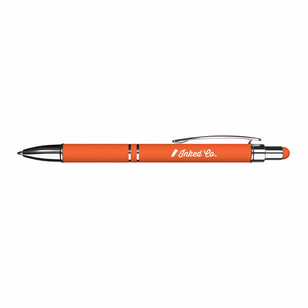 Add Your Logo: Ava Rubberized Ballpoint Stylus Pen