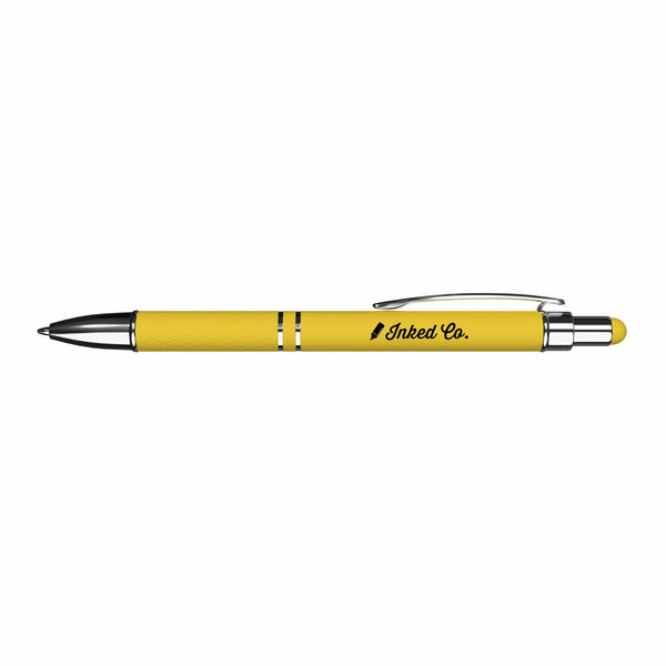 Add Your Logo: Ava Rubberized Ballpoint Stylus Pen