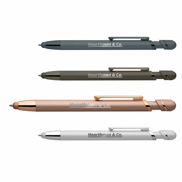 Add Your Logo: Atlantic Softy Monochrome Metallic Stylus Pen