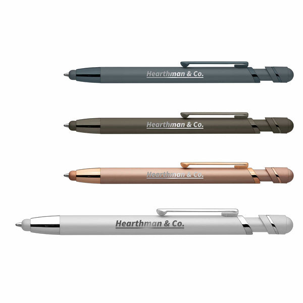 Add Your Logo: Atlantic Softy Monochrome Metallic Stylus Pen